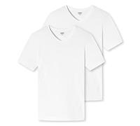 SCHIESSER Uncover by Lot de 2 t-Shirts col en V sous-vêtement, Blanc, S Homme