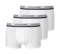Uncover by Schiesser Lot de 3 Shorts sous-vêtement, Blanc Homme