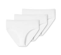 Uncover by Schiesser Lot de 3 Slips Midi sous-vêtement, 3 x Blanc Femme