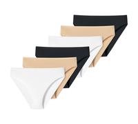 Uncover by Schiesser Lot de 6 Slips Femme Tai Coton Stretch
