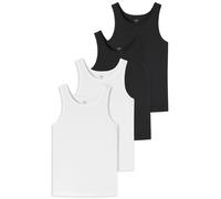uncover by SCHIESSER Maillot de corps noir / blanc, Taille XL