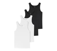 uncover by SCHIESSER Maillot de corps noir / blanc, Taille XXL