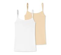 uncover by SCHIESSER Maillot de corps ' Uncover ' beige foncé / blanc, Taille L