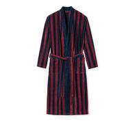 uncover by SCHIESSER Peignoir long bleu marine / bordeaux, Taille S