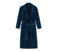 uncover by SCHIESSER Peignoir long 'Timeless Comfort' azur / bleu foncé, Taille M