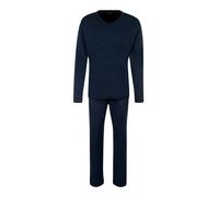 uncover by SCHIESSER Pyjama long bleu nuit / bleu cyan, Taille XXL
