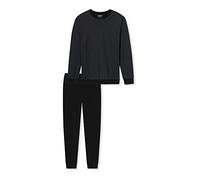 Uncover by Schiesser Schlafanzug Lang, Pyjama Long Homme, Schwarz, 56