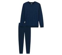 Uncover by Schiesser Schlafanzug Lang Pyjama Long, Nachtblau, 48 Homme