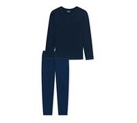 Uncover by Schiesser Schlafanzug Lang Pyjama Long, Nachtblau, 52 Homme