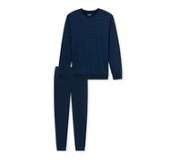 Uncover by Schiesser Schlafanzug Lang Pyjama Long, Nachtblau, 54 Homme