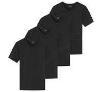 Uncover by Schiesser T-Shirt Homme Lot 4 V-Ausschnitt Noir Blanc
