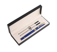 Uncovered Metal Signature Pen Creative Personality Commémorative Pen - Blue Box Set