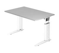 UNDA 12 W | Bureau - 120 x 80 réglable en hauteur Gris/Blanc