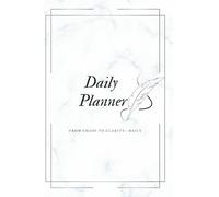 Undated Daily Planner 6x9In - Minimalist Agenda with Hourly Schedule, Priorities, and Tasks for Productivity and Organization | 2nd version