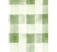 Undated Monthly Planner - 8.5x11 Organizer with Colorful Two-Page Spreads and Note Pages Between Months - Green and White Gingham Cover: Bright and ... jot notes in between - no dates, no pressure!