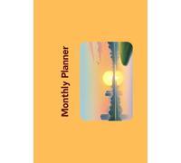 Undated Monthly Planner: Monthly Organizer for Productivity, Time Management & Life Planning, 7" x 10", Orange