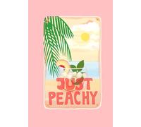 Undated Weekly Planner, 52 Weeks, Week on 2 Pages with 7-Day Planning + Weekly To Do List + Goal & Habit Tracker, 6" x 9" - Just Peachy