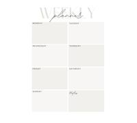 Undated Weekly Planner Pad, 52 Sheets To Do List Pad Desk Planner Meal Planner for Study Work
