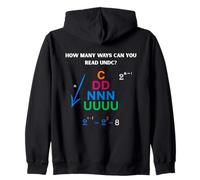 UNDC Puzzle | Combien de façons Pouvez-Vous Le Lire ? Sweat à Capuche