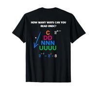 UNDC Puzzle | Combien de façons Pouvez-Vous Le Lire ? T-Shirt