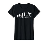 Undead Evolution Une évolution Amusante avec des Zombies T-Shirt Graphique avec Valeur, Femme, Noir, XS