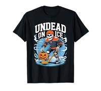 Undead on Ice Funny Hockey Skeletons Halloween T-Shirt