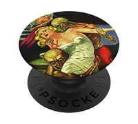 Undead Skeleton Sci Fi Blond Pin Up Girl Sexy Mummy Bondage PopSockets PopGrip Interchangeable