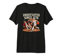 Undefeated Since 1776 America 4th of July T-Shirt Haut de Gamme