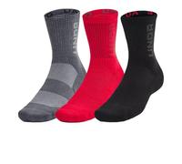 Chaussettes Under Armour UA 3-Maker 3pk Mid-Crew-RED 1373084-601 Taille M