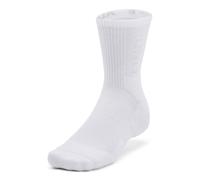 Chaussettes Under Armour 3-Maker Mid-Crew blanc (3 paires) - XL