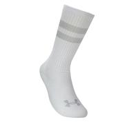 Under Armour 6 paires Essential Crew, chaussettes unisexe, chaussettes sport ultra-fines, Unisexe, lot de 6, White/White/Halo Gray, L, White/White/Halo Gray, MD