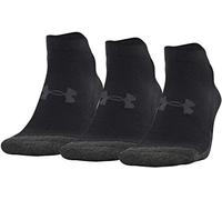 Under Armour Adult Performance Tech Low Cut Socks, 3-Pairs , Black , Large