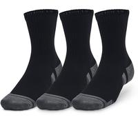 Under Armour Adults Performance Cotton Mid Trainers Sock Noir Moyen Unisex