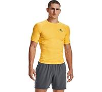 Under Armour Armour Heatgear Compression Short-Sleeve T-Shirt Manches Courtes, Taxi (790)/Noir, L Hommes