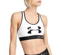 Under Armour Armour Mid Keyhole Graphic Brassière XS Blanc