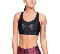 Under Armour Armour Mid Keyhole Graphic Brassière XS Noir