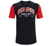 Under Armour Athletic Department Colorblock SS Tee 1370515-001, Homme, Noir, t-shirts S