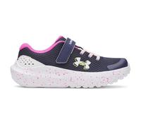 Under Armour Baskets pré-scolaires Surge 4 à fermeture alternative pour fille, (410) Bleu marine/rose rebelle/blanc, 13.5 Little Kid