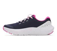 Under Armour Baskets Surge 4 pour fille, (410) Bleu marine/rose rebelle/blanc, 4.5 Big Kid