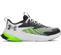 Under Armour Baskets UA BGS Scramjet 7 pour garçon, Blanc, Hyper Vert, Noir, 36 EU