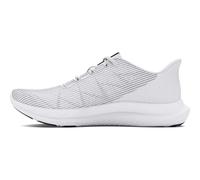 Under Armour Baskets UA Charged Speed Swift pour Homme, Blanc Mod Gris Noir, 44.5 EU