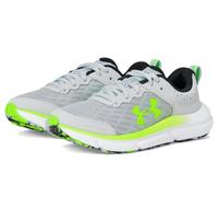 Under Armour Baskets unisexes pour école primaire Assert 10, (012) Mod Gray/Black/Hyper Green, 5 Wide Big Kid