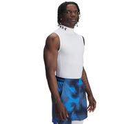 Under Armour T-shirt HeatGear Armour Comp Mock sans manches Blanc XL Homme