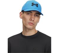 Under Armour Blitzing Ajustable Hommes, Casquette pour Hommes avec Bandeau Anti-Transpiration, Casquette de Sport Confortable et Respirante avec Fermeture réglable, Blue Atlantis/Black, S/M