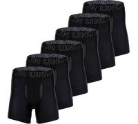 UNDER ARMOUR Boxers pour hommes, pack de 6 - Performance Tech Boxer Briefs Solid 6", stretch, uni Noir M