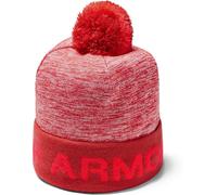 Under Armour Boy's Gametime Pom Beanie Bonnet OSFA Rouge