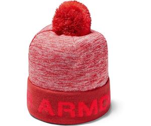 Under Armour Boy's Gametime Pom Beanie Bonnet OSFA Rouge