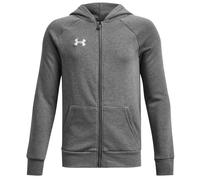 Under Armour Boys' UA Rival Fleece Full-Zip Hoodie Sweatshirt à capuche YLG Argent