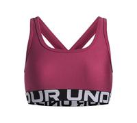 Under Armour Brassière Dos croisé Filles, brassière Sport Confortable et Respirante pour Filles, brassière Fille avec Bretelles croisées, Fuchsia Dusk/White, YLG, Fuchsia Dusk/White, YXS