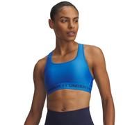 Under Armour Brassière Dos croisé Soutien Moyen Femmes, Soutien-Gorge de Sport avec Bretelles croisées, brassière Femme Confortable et Respirante, Blue Atlantis/Washed Navy, MD